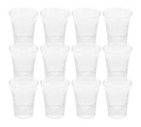 MOKKHNB Verres de Sacrement en Verre 24 Pièces 15 Ml pour Cérémonies Chrétiennes et Dégustation, Petits Gobelets Solides pour Usage Extérieur
