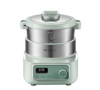 MOKKOM - Fabricant de pâte électrique avec fonction de pâte à l'épreuve, synchronisation de micro-ordinateur, bol en acier inoxydable 304 de 6,34 l, machine à pétrir la farine de cuisine