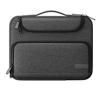 MoKo 13-14 Pouces Sacoche pour Ordinateur Portable avec poignée | Housse de transport pour ordinateur portable 13-14 pouces, Noir & Gris