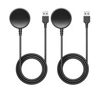 MoKo 2 Pack Chargeur Compatible avec Samsung Galaxy Watch 7/Ultra/FE/6/6 Classic/5/5 Pro/4/4 Classic/3/Active 2/Active, Station de Charge Magnétique avec Câble de Chargement USB de 100cm