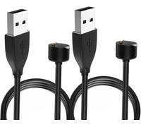 MoKo 2 Pack Chargeur Compatible avec Xiaomi Mi Band 7/6/5/Amazfit Band 5, Station d'accueil Magnétique avec Câble de Chargement de 100 cm