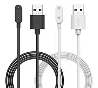 MoKo 2 Pack Chargeur pour Huawei Watch Fit 3/2/Fit/Mini/New, Huawei Band 11/11 Pro/10/9/8/7/6, Honor Band 10/9/7/6 - Station de Charge Magnétique avec Câble de Recharge USB de 100 cm, Noir+Blanc