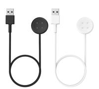 MoKo 2 PCS Chargeur Compatible avec Google Pixel Watch 3/Pixel Watch 2, Station de Charge Magnétique avec Câble de Chargement USB de 1M pour Fitbit Ace LTE/Versa 4/Versa 3/Sense 2/Sense, Noir & Blanc