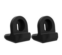 MoKo 2 Pièces Support de Chargeur Compatible avec Samsung Galaxy Watch 4 40mm 44mm/4 Classic 42mm 46mm/3 41mm 45mm/Active 2 1 40mm 44mm, Support de Recharge en Silicone avec Base Antidérapante, Noir