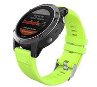 MoKo 22mm Bracelet Compatible avec Garmin Fenix 5/5 Plus/Fenix 6/6 Pro/Forerunner 935/945/Approach S60/S62/Quatix 5/Garmin Instinct, Quick Fit Bande de Remplacement en Silicone - Vert