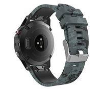 Moko 22mm Bracelet Compatible avec Garmin Fenix 5/5 Plus/Fenix 6/6 Pro/Forerunner 935/945/Approach S60/S62/Quatix 5/Garmin Instinct, Quick Fit Bande de Remplacement en Silicone - Camouflage Numérique