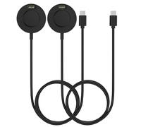 MoKo 2Pack Chargeur de Montre Compatible avec Garmin Fenix 8/7X Pro/7X/7S Pro/7S/7 Pro/7/6/5/Forerunner 970/570/965/Instinct/Venu 4, Socle de Charge Magnétique avec 3,3 Pieds/1 M Câble USB-C, Noir