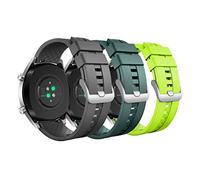 MoKo 3 Pack Bracelets Compatible avec Huawei Watch GT 5/5 Pro 46mm/GT 4 46mm/GT 3/3 Pro/GT/GT 2/2 Pro/2e/Watch 4/4 Pro/3/3 Pro, 22mm Bracelet Sport en Silicone Souple pour Hommes Femmes, G/V/VC