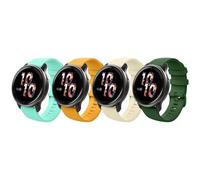 MoKo 4 Pack Bracelets de Montre Compatible avec Garmin Vivoactive 4S/Forerunner 255S/255S Music/Venu 2S/Vivomove 3S, 18mm Bracelet Sport de Remplacement en Silicone, Multicolore B