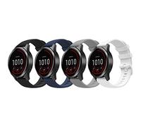 MoKo 4 Pack Bracelets Compatible avec Garmin Vivoactive 4/Forerunner 255/255 Music/745/Venu 2/First Avenger/Darth Vader, 22mm Bracelet de Montre de Remplacement en Silicone, Multicolore A