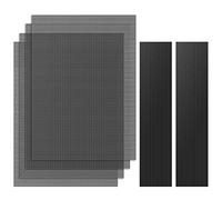 MoKo 400x300 mm DIY Filtre Anti-Poussière PC, [4PCS] Filtre de Ventilateur en PVC avec Bande Magnétique, Filtres de Couverture de Ventilateur Filtre en Maille pour Boîtier d'Ordinateur PC, Noir