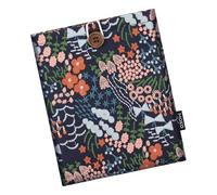 MoKo 6-7" Pagnière à Manches rembourrées de Marguerite brodées pour 7" Kindle Colorsoft Signature Edition 2024, Kindle 11/10/8. Gen, Paperwhite 11/10 Gen, Pouch pour eReader, Fleur Indigo