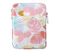 MoKo 6-7" Sac à Manches Kindle, Housse de Protection en Nylon Compatible avec Kindle Colorsoft, Kindle Paperwhite 12th Gen 2024, Kindle 2024-2016, Fire 8/7, Kindle Oasis E-Reader, Feuille Tropicale