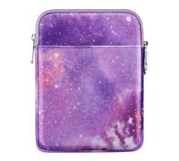 MoKo 6-7" Sac à Manches Kindle, Housse de Protection en Nylon Compatible avec Kindle Colorsoft, Kindle Paperwhite 12th Gen 2024, Kindle 2024-2016, Fire 8/7, Kindle Oasis E-Reader, Ciel Étoilé Violet