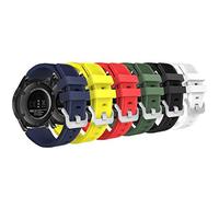 MoKo 6 Pack Bracelet Sport Compatible avec Samsung Galaxy Watch 3 45mm/Galaxy Watch 46mm/Gear S3 Frontier/Classic, 22mm Bracelet de Remplacement en Silicone Souple pour Hommes Femmes, Multi Couleur C