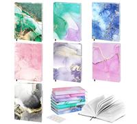 MoKo 7 Pièces Couverture de Livre, Housses de Livre Extensibles avec Signets, Couverture de Protection pour Livres Réutilisable, Couverture de Reliure Rigide jusqu'à 10 x 12,5 Pouces, Multicolore B