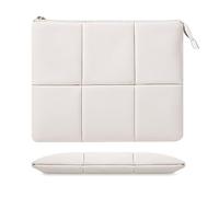 MoKo 9-11 Pouce Housse pour Tablette Compatible avec iPad Pro 11" M4 2024, 11" iPad Air M2 2024, iPad 10 Gen. 10,9" 2022, Sac de Transport en Cuir PU avec Bande Élastique Intégrée,Blanc