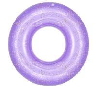 MoKo 90cm Anneau de Natation, Bouée de Natation Rond avec Paillettes en PVC, Radeau Gonflable pour Décoration de Jouet de Fête de Piscine pour Enfants et Adultes, Violet