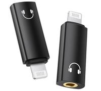 MoKo Adaptateur Audio Lightning vers 3,5mm (Lecture Musicale Uniquement) | Adaptateur Jack Aux, Sans Câble, Non Compatible Micro/Appels, DAC Hi-Fi, pour iPhone 14/13/12/11 Pro Max/SE/XS