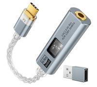 MoKo Adaptateur Audio USB-C vers 3,5mm, DAC Câble Type-C vers Aux Jack
