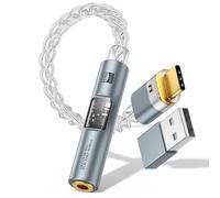 MoKo Adaptateur Audio USB-C vers 3,5mm, DAC Dongle Type-C vers Aux Jack