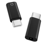MoKo Adaptateur de Casque Audio USB C vers 3,5mm, Dongle Type C vers Casque 3.5mm Aux Jack Compatible avec iPhone 16 15 Pro Max Plus, Galaxy S24 S23 S22, iPad Air/Pro, MacBook, Pixel, Noir
