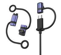 MoKo Adaptateur de Chargeur pour Garmin Watch Lot de 3, Chargeur Garmin USB C pour Fenix 8/7/7X/7S/6, Forerunner 970/570/965/955/265/255/165/55, Vivoactive 5/4S, Venu 3S/2/SQ, Instinct,Epix,VioletGris