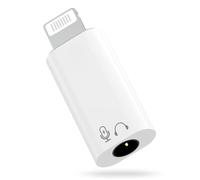 MoKo Adaptateur Lightning vers Jack 3.5mm TRRS DAC Câble Casque Micro