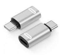 MoKo Adaptateur Lightning vers USB C 2 Pièces pour iPhone 17 Air 16 15 Pro Max Plus, iPad Pro/Air - Pas pour Audio/Clé USB/Écouteurs, Adaptateur USB-C vers Lightning, Argent PD