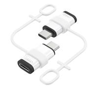 MoKo Adaptateur Lightning vers USB C Lot de 2, Adaptateur Lightning USB C pour iPhone Air 17 16 15 Pro Max Plus, iPad Pro/Air, Galaxy S25 S24, pour Chargement PD 36W, Pas pour Audio/OTG, Blanc/Noir