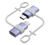 MoKo Adaptateur Lightning vers USB C Lot de 2, Adaptateur Lightning USB C pour iPhone Air 17 16 15 Pro Max Plus, iPad Pro/Air, Galaxy S25 S24, pour Charge, Pas pour Audio/OTG, Bleu