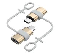 MoKo Adaptateur Lightning vers USB C Lot de 2, Adaptateur Lightning USB C pour iPhone Air 17 16 15 Pro Max Plus, iPad Pro/Air, Galaxy S25 S24, pour Charge, Pas pour Audio/OTG, Or