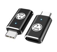 MoKo Adaptateur Lightning vers USB C Lot de 2, Adaptateur USB-C vers Lightning pour iPhone 17 Air 16 15 Pro Max, iPad Pro/Air, Pas pour Audio/OTG/Écouteurs, Noir 35W