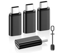 MoKo Adaptateur Lightning vers USB C Lot de 4, Adaptateur Lightning USB C pour iPhone Air 17 16 15 Pro Max Plus, iPad Pro/Air, Galaxy S25 S24, pour Charge, Pas pour Audio/OTG, Noir
