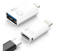 MoKo Adaptateur pour DJI Mic Mini USB-C vers Lightning/Lightning vers USB-A