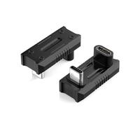 MoKo Adaptateur USB-C 180 Degrés, 2PCS Connecteur Mâle vers USB-C Femelle en Forme de U Supportant 240W de Charge Rapide pour ROG Ally, Steam Deck, Switch, Ordinateur Portable, Tablette, Téléphone