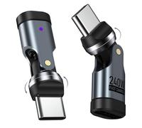 MoKo Adaptateur USB C à 90 Degrés 240W - Type-C à Angle Droit, 2 PCS