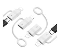 MoKo Adaptateur USB C vers Lightning avec Charge Rapide 36W PD, Adaptateur USB-C Femelle vers Lightning Mâle pour iPhone 14/13/12/11/iPad/iPod/AirPods, Pas pour Audio/OTG, Blanc, 4Pièces