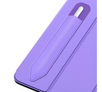 Moko Adhésive Coque pour Apple Pencil Pro/USB-C/1ère/2ème Gén, Violet | Étui élastique adhésif stylet, à fixer sur une coque pour iPad, compatible avec les modèles stylets similaires