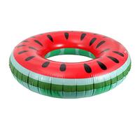MoKo Anneau de Natation, 120 cm Bouée de Piscine en PVC, Flotteur de Piscine Gonflable Rond en Forme de Pastèque, Jouet de Piscine Gonflable la Plage d'Été pour Adultes Enfants, Vert + Rouge