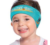 MoKo Bandeau de Natation Enfant, Licorne Mignonne Protection Auditive Bandeau d'Oreilles Enfants en Néoprène, Bandeau Sport Élastique Équipement Sport Nautique, M, Bleu Clair Pirate & Bateau