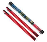 MoKo Bâtons d'Alignement Golf Pliables, Lot de 2, 48 Pouces, Rouges