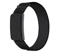 MoKo Boucle en Nylon Compatible avec Bracelet Amazfit Helio Strap, Bracelet Souple pour Biceps, Brassard de Sport Respirant avec Design Recouvert sur le Dessus, Noir fantôme
