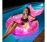 MoKo Bouée Gonflable Piscine pour Adultes, Queue Sirène Rose