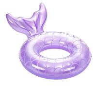 MoKo Bouée Sirène, (58cm) Anneau de Natation Gonflable en PVC, Flotteur de Piscine en Forme de Sirène avec Queue pour Adulte, Jouet pour Sports Nautiques Vacances d'Été Plage, Violet