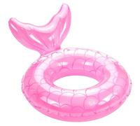 MoKo Bouée Sirène, (58cm) Anneau de Natation Gonflable en PVC, Flotteur de Piscine en Forme de Sirène avec Queue pour Adulte, Jouet pour Sports Nautiques Vacances d'Été Plage, Rose