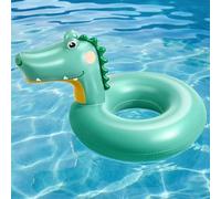 MoKo Bouées de Piscine pour Tout-Petits, Bouées de Piscine Gonflables, Tubes de Natation Cartoon pour Jouets Aquatiques, Fournitures pour Fêtes d'Été sur la Plage pour Enfants, 70#, Lac Bleu Dinosaure