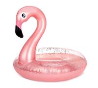 MoKo Bouées pour Enfants, Adorable Anneau de Natation à Paillettes, Jouets Aquatiques pour Plage d'Été, Parc Aquatique, Fêtes, Jouets de Piscine Gonflables pour Enfants, 70#, Flamant Rose Champagne