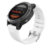 MoKo Bracelet Compatible avec Garmin Fenix 7/6/6 Pro/5/5 Plus/Epix Gen 2/Forerunner 955/945/935/Instinct/Instinct 2/Approach S62/S60, Quick Fit 22mm Bracelet de Remplacement en Silicone, Blanc