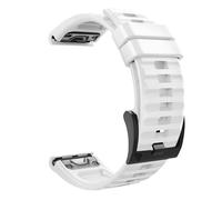 MoKo Bracelet Compatible avec Garmin Fenix 7/6/6 Pro/5/5 Plus/Epix Gen 2/Forerunner 955/945/935/Instinct/Instinct 2/Quatix 7, 22mm Quick Fit Bracelet Sport de Remplacement en Silicone - Blanc